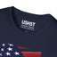 "USHST" Navy Blue Cotton Tee