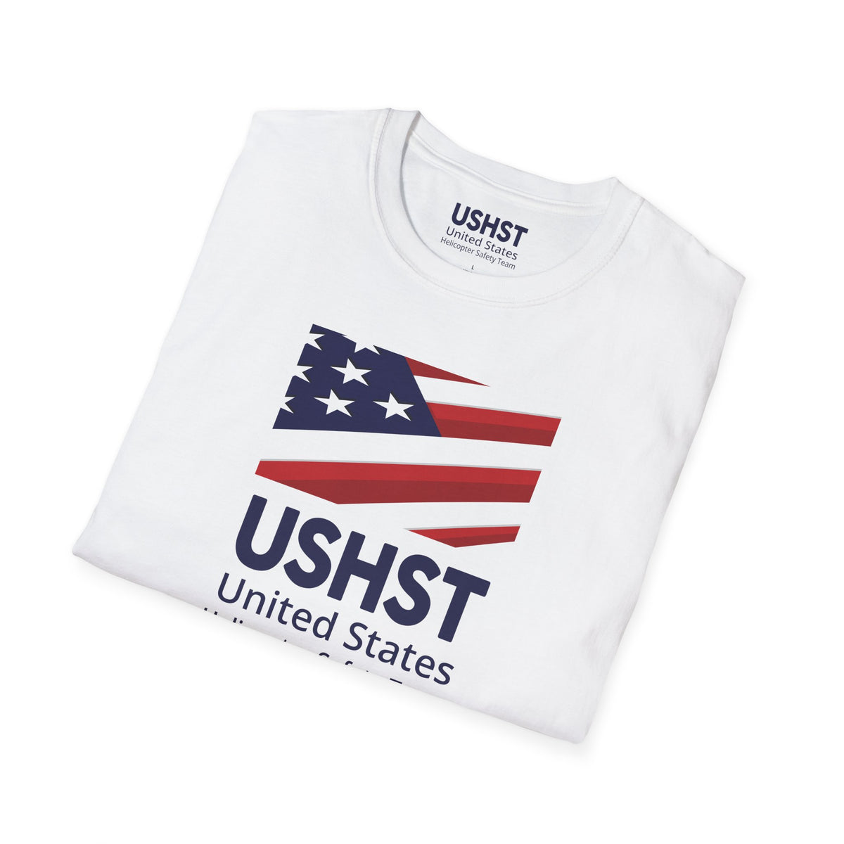 "USHST" White  100% Cotton Tee